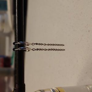 18k diamond earring white gold drop 15ct